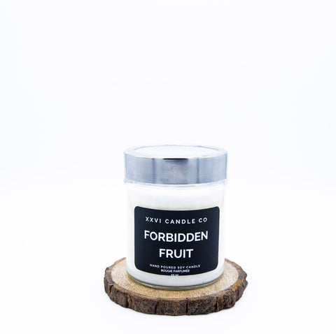 best white handmade maple apple scented candle 