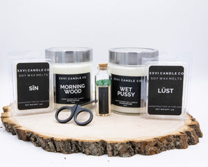 best white handmade scented candle gift set